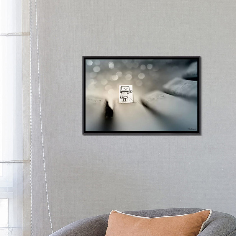 Impression d’art graphique, "Be My Friend #2" par Ben Heine-impression, H 18 po x l 26 po x P 1,5 po, Pas de tapis