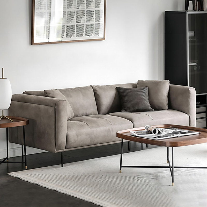 Coussin modulaire 100% polyester, Gris, 3, H 31,5 po x l 98,43 po x P 36,22 po