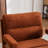 Mid Century Upholstered Arm Accent Chair with Solid Wood Legs-1884989263
