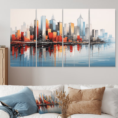 Naya - New York City Wall Art For Living Room 4 Piece