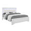 Lit King Shaker blanc avec DEL-1246352915-1246352918
