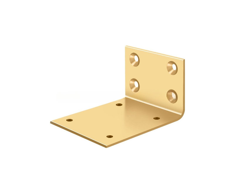Deltana JB-DASH95CR003 Jamb Bracket S.B. pour DASH95 en PVD laiton poli, Laiton poli par dépôt physique en phase vapeur