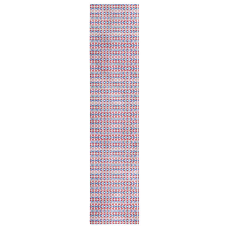 Chemin de table à carreaux fêtes hol, L 72 po x l 16 po, Vert / marron, Polyester