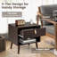 Quinte 50cm W Metal Bedside Table