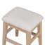 Ensemble de table de salle à manger 4 pièces pour 3 personnes, ensemble de table de cuisine et chaises avec 3 tiroirs de rangement, idéal pour les petits espaces (naturel)