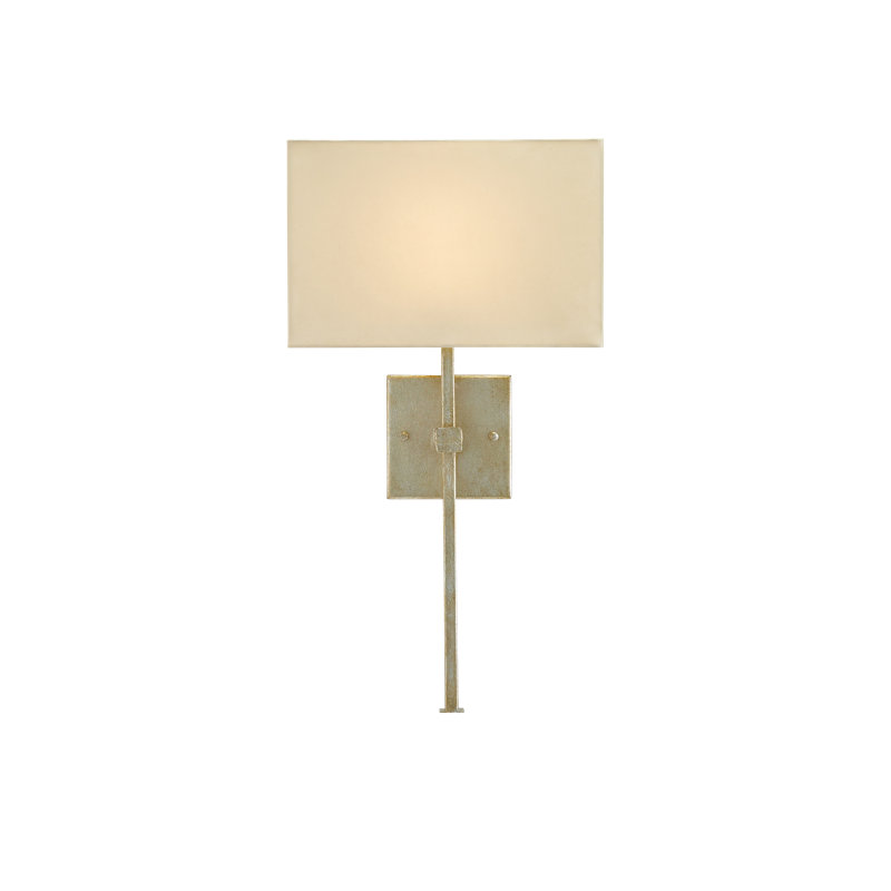 Candle Wall Light, Silver Leaf