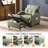 68.1" W Avocado Adjustable Backrest Folding Single Sofa Bed-1276866953