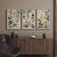 Élégante silhouette botanique neutre décorative à feuilles superposées de style campagne moderne, 3 pièces, impression encadrée-614069346-614069347