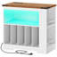 Grand support pour tourne-disque avec station de charge et lumières DEL