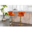 Ensemble de 2 tabourets de bar pivotants COOLMORE avec repose-pieds à hauteur réglable pour la cuisine, la salle à manger 2PC / ENSEMBLE-897575719