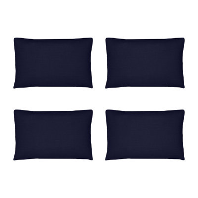 Ensemble de 4 coussins décoratifs Sunbrella, coussins décoratifs rectangulaires pour l'extérieur 12 po x 18 po