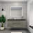 Castin 60" Wall-Mounted Single Left Sink Bathroom Vanity Set-976019374