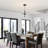 4-Light Modern Sputnik Sphere Clear Glass Bubble Chandelier-1426746404