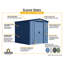 Remise de rangement Classic en acier, 6 x 7, vert sauge-67124370