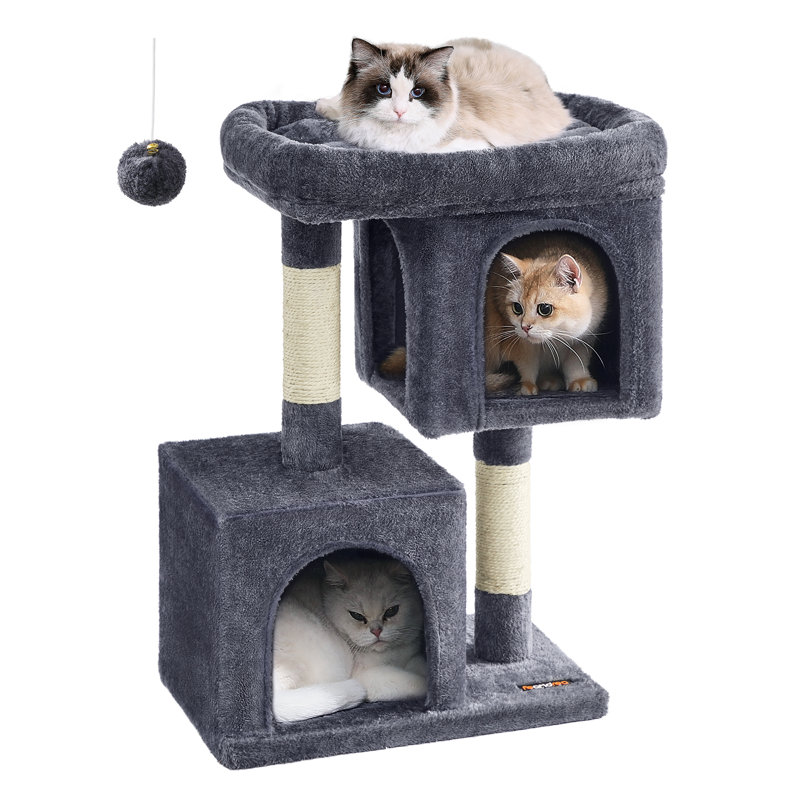 74cm Cat Tree, Smoky Grey