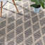 Textured Diamond Blue/Ivory Handwoven Cotton Rug-157812669