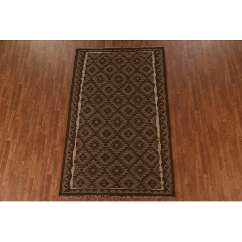Tapis tribal en laine Kilim 5 x 8