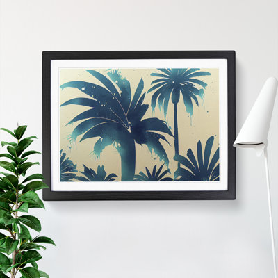 XH1022-6767X Palm Tree Splash Vol.3 Abstract - Single Picture Frame Print