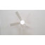 Ventilateur de plafond encastré blanc mat moderne 46 po avec DEL intégrées, télécommande et 5 pales deux tons-492049056-492049059