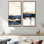 Décoration murale 2 pièces Ocean Breeze Minimalist Horizon I - Paysages modernes