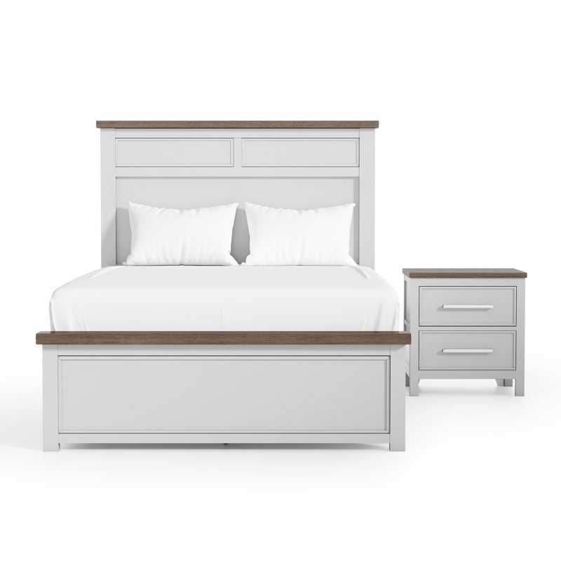 Lonegan 2-Piece Bedroom Set, Full, White