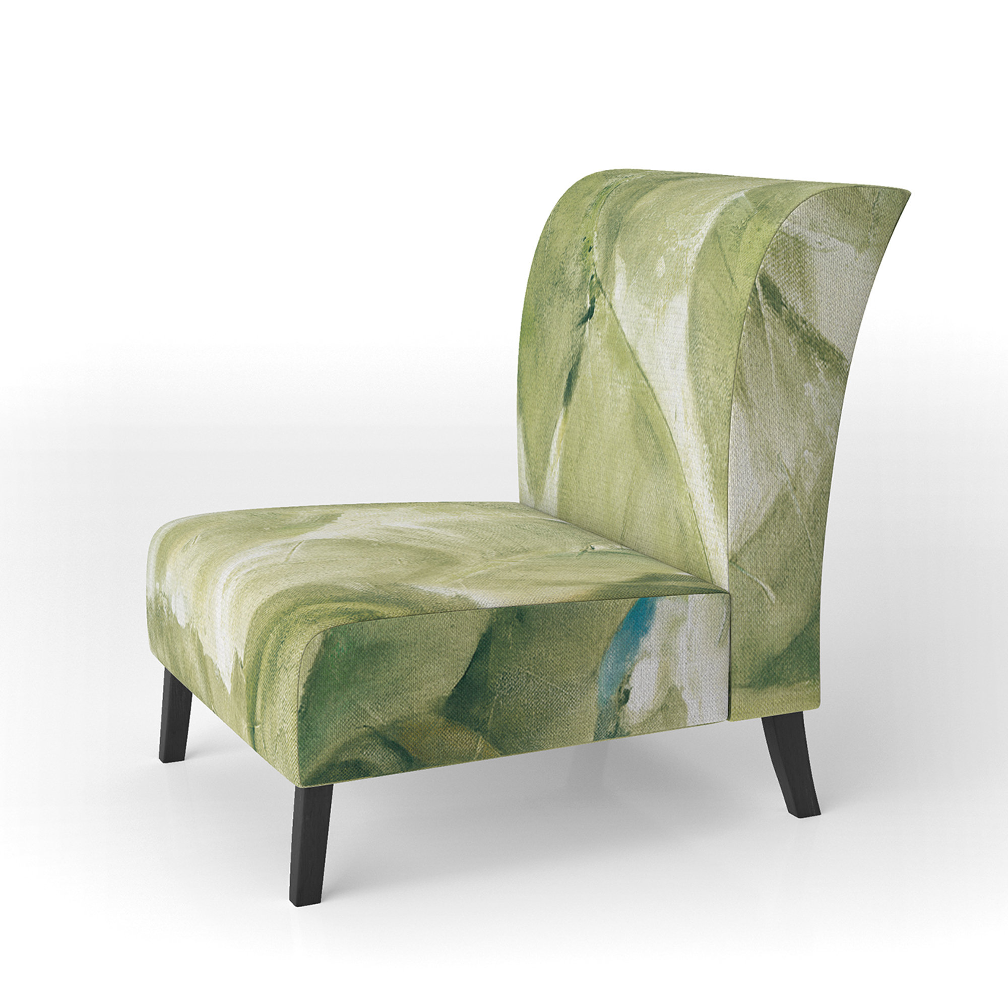 Green slipper online chair