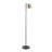 Metric Floor Lamp in Black and Antique Brass