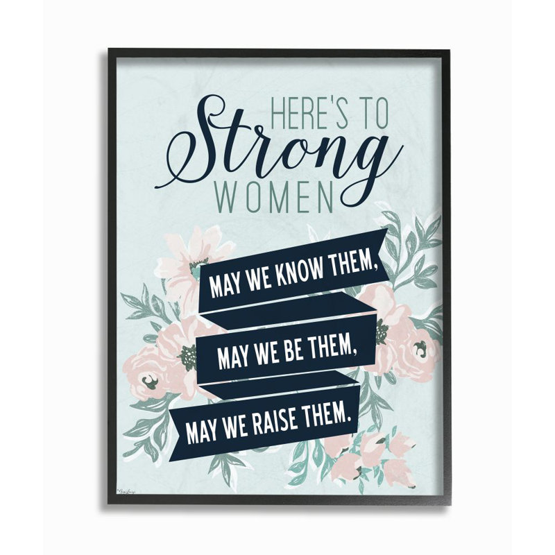 « strong féminins inspiration style » par gigi louise, impression, H 14 po x l 11 po x P 1,5 po, Giclée encadrée noir minuit