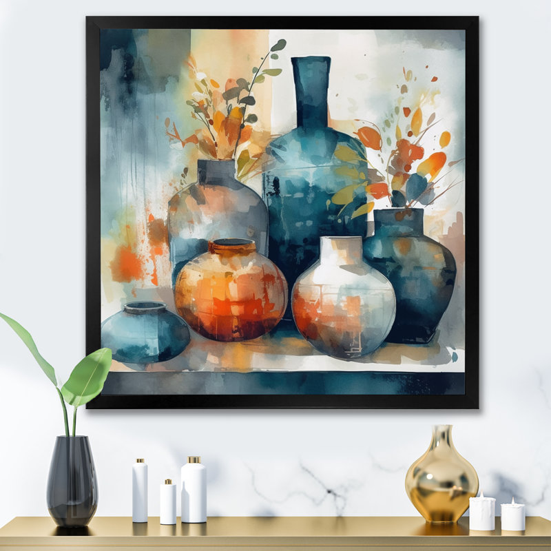 Impression sur toile, Impression encadrée, H 16 po x l 16 po, Noir