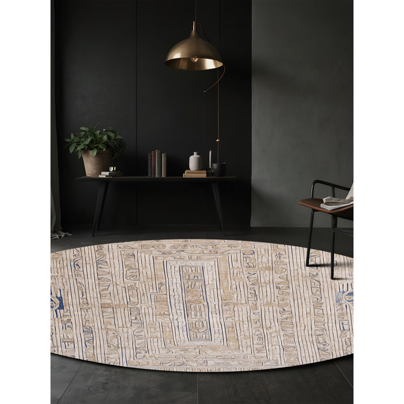 Silky Soft Plush Gray Area Rug, Round 6'