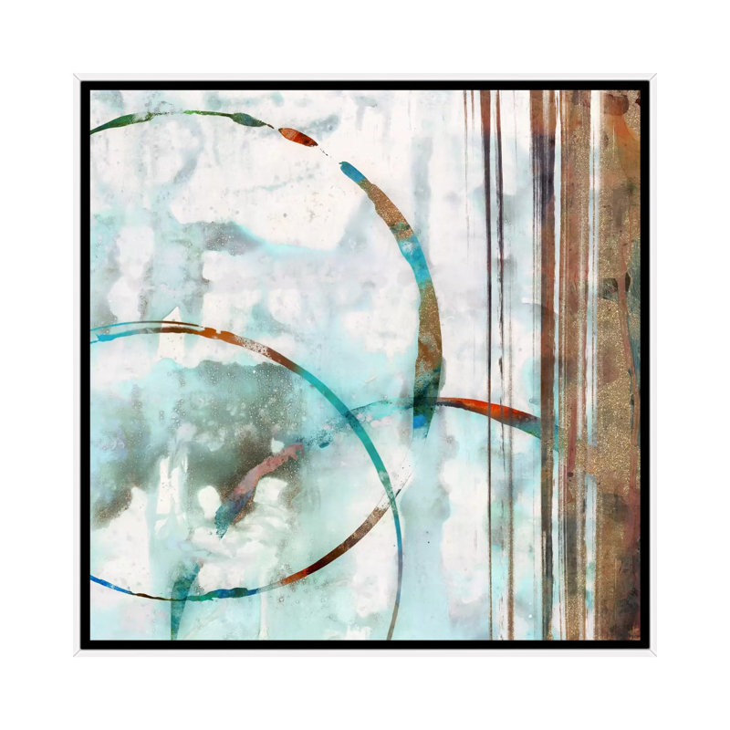 «Seafoam I», impression sur toile, H 12 po x l 12 po x P 1,5 po, Pas de tapis, Toile avec cadre blanc