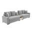 Canapé moderne en chenille avec rangement-1719810582