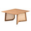 Table basse 27,6 x 27,6 x 13,8 po, pièce maîtresse de l'espace de vie en bois massif