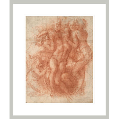 «Study for a Lamentation» par Michelangelo Buonarroti, impression giclée sur cadre
