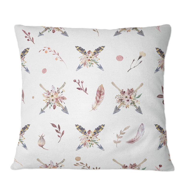 Coussin Boho, 16 po x 16 po