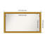 Townhouse Gold Non-Beveled Bathroom Wall Mirror-1016737317