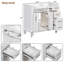[Cabinet seulement] Meuble-lavabo moderne (lavabo non inclus)-1324718240
