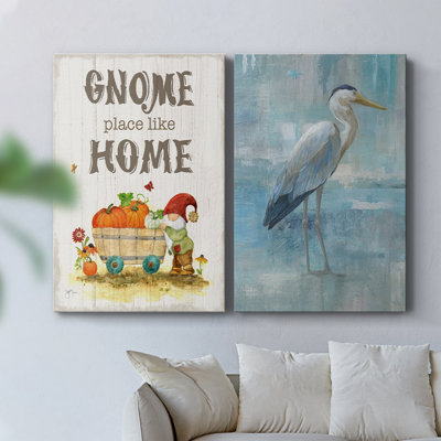 Gnome Place - Toile tendue avec châssis de qualité supérieure - Prêt à être accroché
