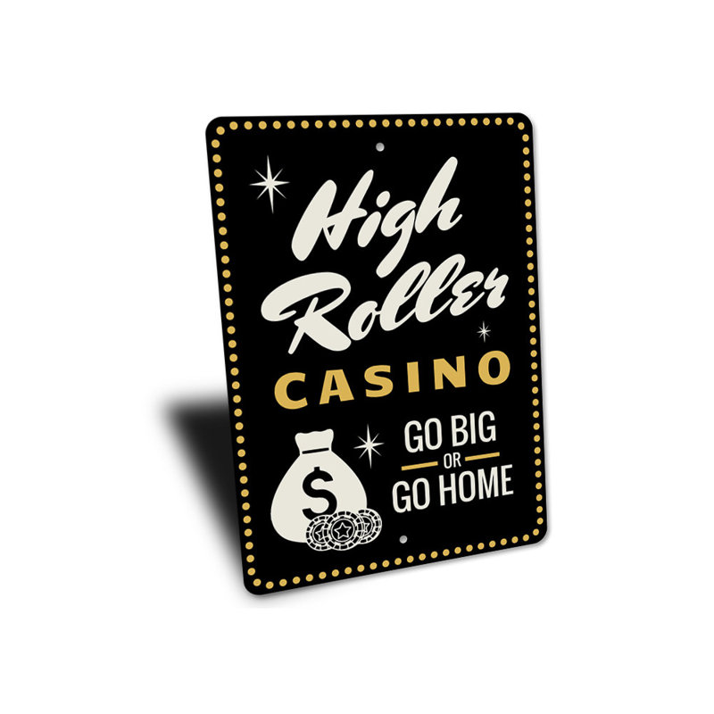 Plaque en aluminium High Roller, H 18 po x l 12 po x P 0,06 po