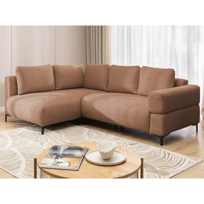 4 Seater Corner Sofa, Left Hand Facing, Red