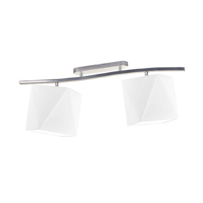 Muro Fabric Semi Flush Mount