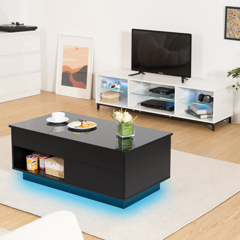Table basse simple Bjarke, Noir