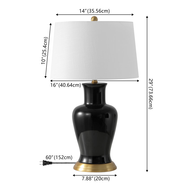 Herron Table Lamp, Black
