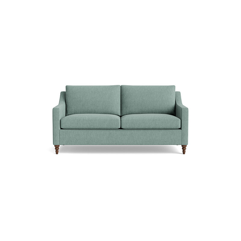 Vera Loveseat (70"), Walnut Finish (Turned), Performance Weave - Spa
