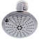 5" Round Thin 5-Function Adjustable Spray Shower Head with 8" Wall Mount Arm