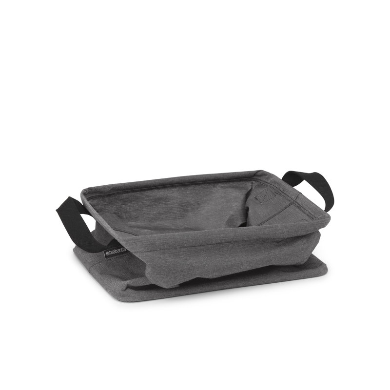 Brabantia 35L Foldable Laundry Basket, Pepper Black