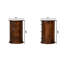 Commode tambour 3 tiroirs châtaignier