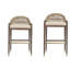Caribe Upholstered Stool with Solid Wood Frame-51383275
