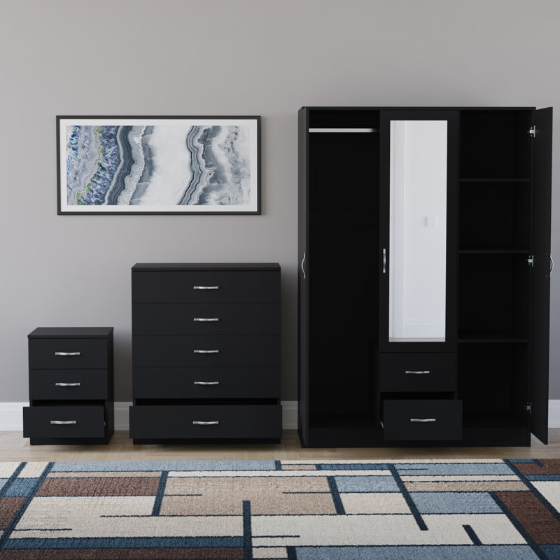 Maybery Piece Bedroom Set, Black