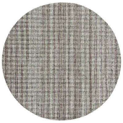 Tapis brun / gris / blanc en laine et coton touffeté à la main Bromaard